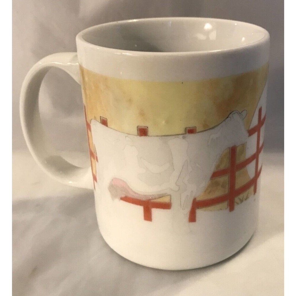 Cows-Full Moon-Farm Fencing, Coffee Cup unbranded *CLEAN